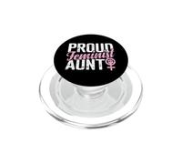 Fier féministe Tante égalité PopSockets PopGrip pour MagSafe