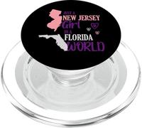 Fier Fille Design Juste Une Fille du New Jersey dans Un Monde de Floride PopSockets PopGrip pour MagSafe