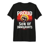 Fier Fils des Immigrants Pro-Immigration T-Shirt Haut de Gamme