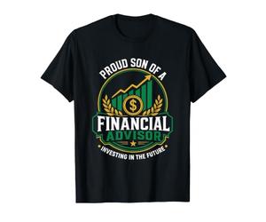Fier Fils d'un conseiller Financier investissant dans l'avenir T-Shirt