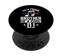 Fier frère d'un DJ Cool PopSockets PopGrip Adhésif
