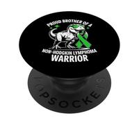 Fier frère d'un Guerrier lymphome Non hodgkinien PopSockets PopGrip Adhésif