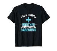 Fier frère d'un Soignant génial T-Shirt Graphique avec Valeur
