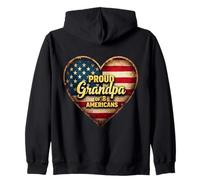 Fier, grand-père de huit américains, grand-père, petits-enfants USA Sweat à Capuche