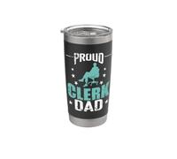 Fier greffier, papa, employé de bureau Gobelet isotherme en acier inoxydable double paroi