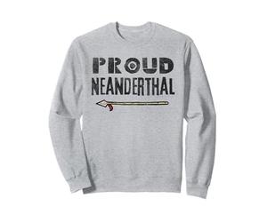 Fier Homme des cavernes de Néandertal Vintage Vieilli Sweatshirt