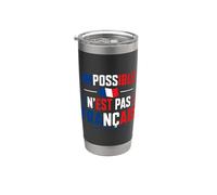 Fier humour citation France Impossible N'Est Pas Français Gobelet isotherme en acier inoxydable double paroi