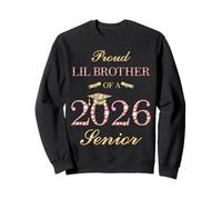 Fier Lil Brother of A 2026 Senior Graduate Graduation Sweatshirt