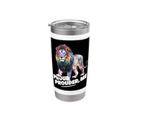 Fier Lion Proud, Pouder, moi Gobelet isotherme en acier inoxydable double paroi