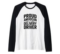 Fier livreur américain Manche Raglan