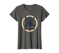 Fier Maman d'une célébration de Remise de diplôme Senior 2025 T-Shirt, Femme, Asphalte, XL