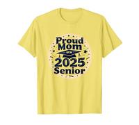 Fier Maman d'une célébration de Remise de diplôme Senior 2025 T-Shirt, Homme, Citron, XXL
