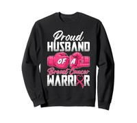 Fier Mari d'un Guerrier du Cancer du Sein survivant du Cancer Sweatshirt