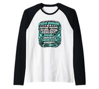 Fier Mari d'un Mari Contre Le Cancer de l'ovaire Sensibilisation aux ovaires Manche Raglan