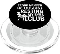 Fier Membre de la Blague Just Resting My Eyes Club Lazy Dad PopSockets PopGrip pour MagSafe