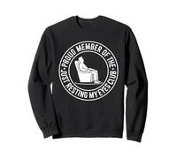 Fier Membre de la Blague Just Resting My Eyes Club Lazy Dad Sweatshirt