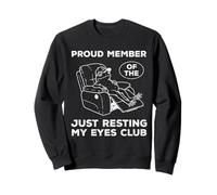 Fier Membre du Club Just Resting My Eyes Funny Dad Sweatshirt