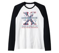 Fier Membre du FCK Your Feelings Gen X USA 4 Juillet Manche Raglan