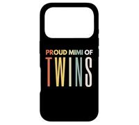 Fier Mimi of Twins pour la fête des mères, Footprint Mom Leopard Coque pour iPhone 17 Pro