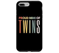 Fier Mimi of Twins pour la fête des mères, Footprint Mom Leopard Coque pour iPhone 7 Plus/8 Plus