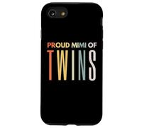 Fier Mimi of Twins pour la fête des mères, Footprint Mom Leopard Coque pour iPhone SE (2020) / 7/8