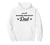Fier Papa Chien Terrier Soie Australien Patte Sweat à Capuche