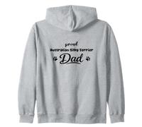 Fier Papa Chien Terrier Soie Australien Patte Sweat à Capuche