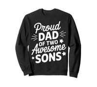 Fier papa de deux fils géniaux, 2 garçons, famille pour la fête des pères Sweatshirt