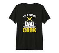 Fier Papa d'un Excellent Cuisinier T-Shirt Haut de Gamme