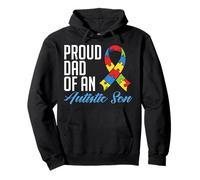 Fier Papa d'un Fils autiste - Autism Awareness Père-Fils Sweat à Capuche