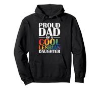 Fier Papa d'une Fille Lesbienne Cool Sweat à Capuche