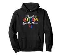 Fier Parrain de l'Autisme Sensibilisation à l'Autisme Soutien autistique Sweat à Capuche