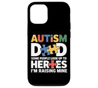 Fier père du héros autiste Fils de Sensibilisation à l'Autisme Papa Fils Coque pour iPhone 12/12 Pro