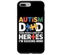 Fier père du héros autiste Fils de Sensibilisation à l'Autisme Papa Fils Coque pour iPhone 7 Plus/8 Plus