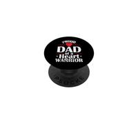 Fier père d'un Guerrier du cœur PopSockets PopGrip Adhésif