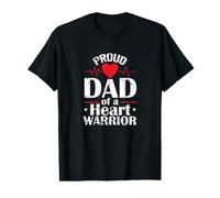 Fier père d'un Guerrier du cœur T-Shirt Graphique avec Valeur