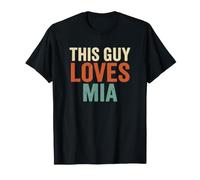 Fier Petit ami, ce Gars Aime Mia Dad T-Shirt