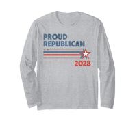 Fier républicain 2028 pour l'élection du président Patriotique Manche Longue