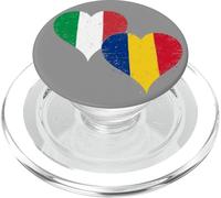 Fier Roumain Italien Un Drapeau Italie Roumanie Vintage PopSockets PopGrip pour MagSafe