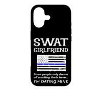 Fier SWAT Girlfriend Special Forces Drapeau US Ligne Bleue Fine Coque pour iPhone 17