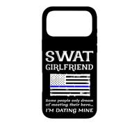 Fier SWAT Girlfriend Special Forces Drapeau US Ligne Bleue Fine Coque pour iPhone 17 Pro Max