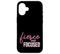 Fierce and Focused - Citation de Motivation pour Les Entrepreneurs Coque pour iPhone 16
