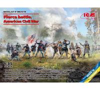 Fierce Battle. American Civil War Union Infantry. Confederate Infantry Set#2