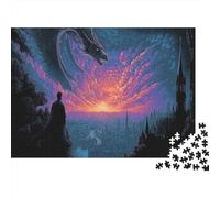 Fierce Dragon Puzzle Puzzle De 1000 Pièces Jouet De Défi pour Adultes Jeu De Puzzle Défi Éducatif Cadeau De Décoration Intérieure 52x38cm/1000pcs