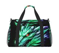 Fierce Electric Dragon Sac de voyage résistant à l'eau compact pour le sport, la gym et le w nd pour homme et femme