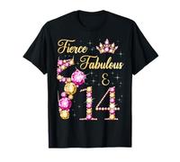 Fierce Fabulous & 14 Years Old Ballet Danseuse Fête d'anniversaire T-Shirt