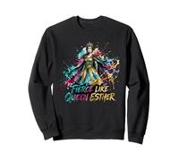 Fierce Like Queen Esther Biblical Woman Warrior Sweatshirt
