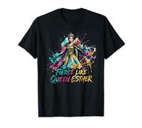 Fierce Like Queen Esther Biblical Woman Warrior T-Shirt