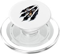 Fierce Tiger Eye Claw Silhouette Wild Cat Tigers PopSockets PopGrip pour MagSafe