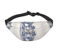 Fierce Tiger Grand sac banane tendance pour voyage, décontracté, convient pour le sport, la course à pied, le cyclisme, les voyages, la pêche